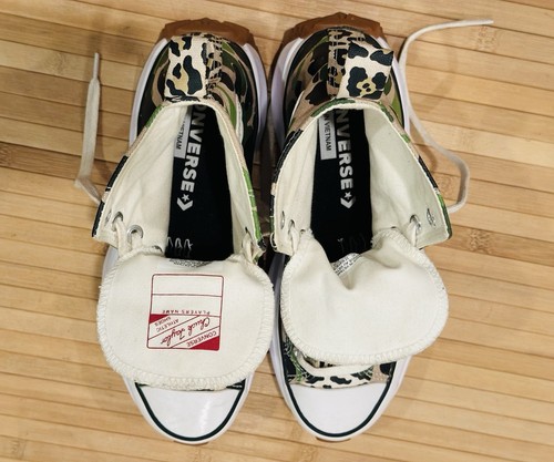 Converse Run Star Hike Platform Hightop stampa ghepardo e mimetica da donna taglia 8,5 - Foto 10 di 12