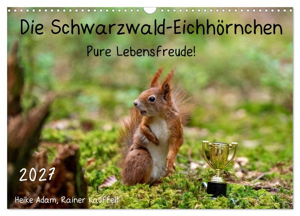 "Calendar 2027 · US Version · The Black Forest Squirrels (Wall Calendar 2027 17\""-image