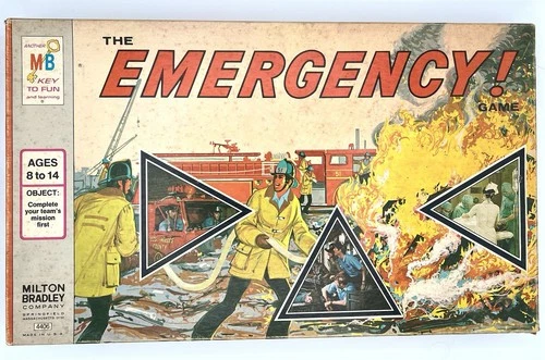 Vintage 1973 Milton Bradley The Emergency! Board Game COMPLETE - MB 4406