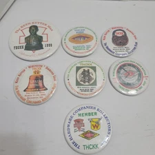 7 Keen Kutter Button Pins 1999-2004 THICK The Hardware Companies Kollectors Klub
