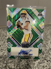 Leaf 2022 Metal Draft Garrett Nussmeier Autographed Rookie 1/7 LSU Tigers