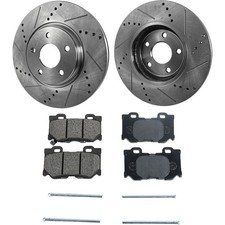Rear Brake Disc Rotors and Pads Kit Coupe Sedan for Nissan 370Z INFINITI G37