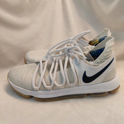 Nike KD 10 Numbers Shoes Men 10 White Mesh Athletic Running  display picture 3