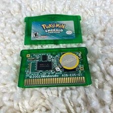 Pokemon Emerald (Nintendo Gameboy Advance, 2005) GBA Authentic New Battery Works
