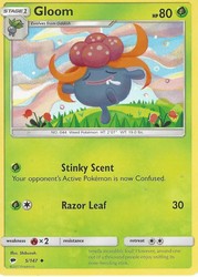 Gloom 5/147 Burning Shadows Uncommon Pokemon Card