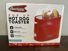 Americana ECT-542R Retro Pop-Up Hot Dog and Bun Toaster Cooker Machine New