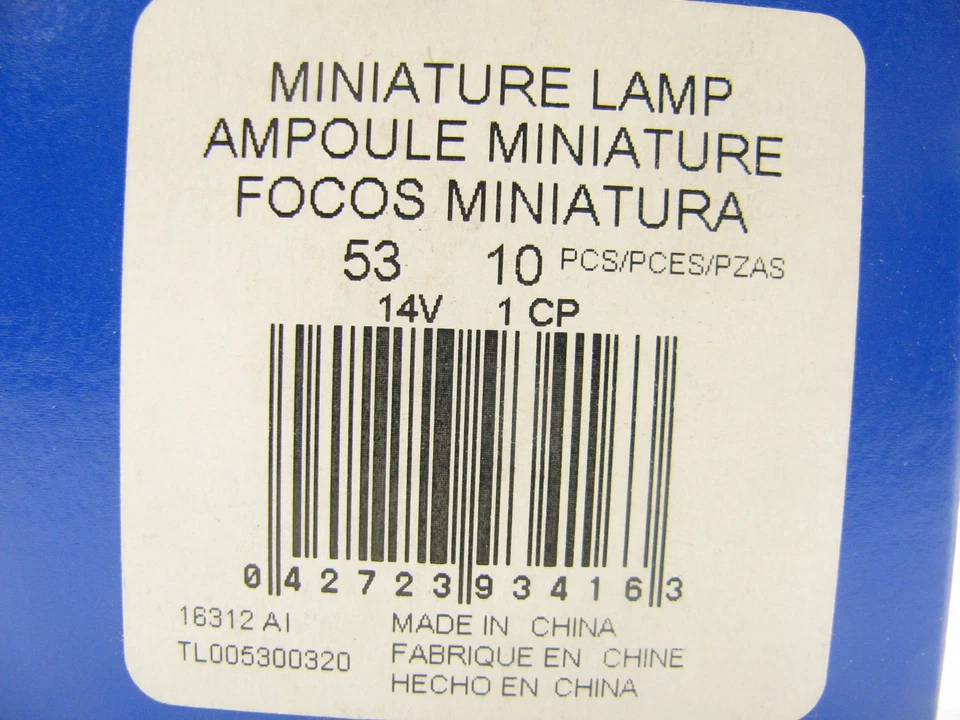 (10) Bombilla para panel de instrumentos Napa 53 Foto 3 de 3