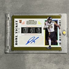 2019 Contenders Draft Picks Jalin Moore Jr Auto Gold /99 College Bowl Ticket