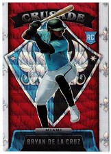 2022 Panini Chronicles Crusade Red Prizm BRYAN DE LA CRUZ 9 /199 Miami RC Rookie