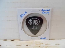 STYX "JAMES YOIUNG" 2006 GUITAR PICK~READ DESCRIPTION #37~20