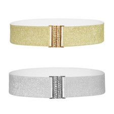 Women's Corset Belt Plus Size High Waist Stretch Gold Silver Waist Fit Belts