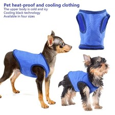 Summer Dog Cooling Vest Pet Cooler Jacket Breathable Clothes S/M/L/XL