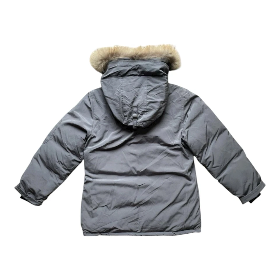 Canada Goose Montebello Parka Grey Woman’s Size XL Authentic No Neck Drawstring - Image 4 of 4