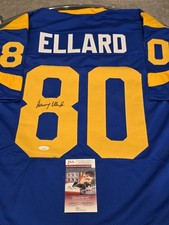 Henry Ellard Autographed/Signed Jersey JSA COA Los Angeles Rams LA