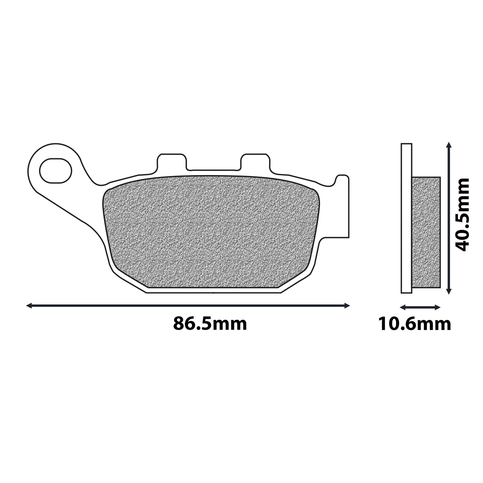 Plaquettes de frein Newfren arrière pour scooter Honda 125 Pantheon et 250 Foresight