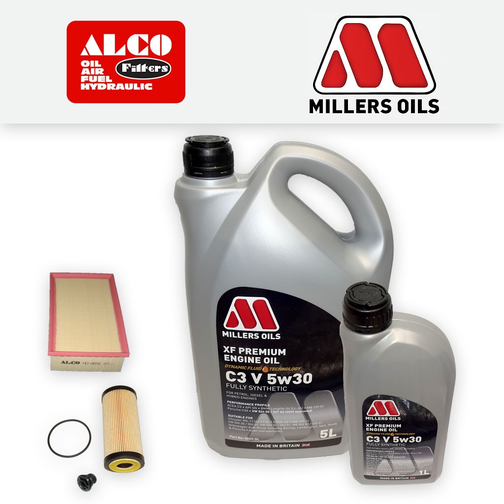 SERVICE KIT for SKODA OCTAVIA 5E 2.0 TSI CH OIL AIR FILTER +5w30 OIL (2015-2017)