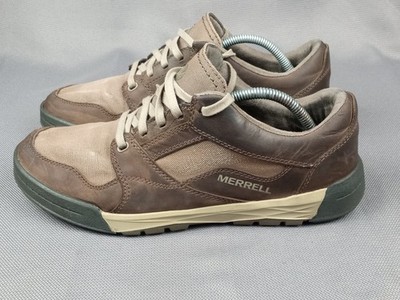 Merrell Boulder Men Shoe Size 10 Brown Walking Trail Hiking Camp Outdoor J91411 
