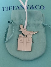 Auth Limited Tiffany & Co 2025 Holiday Ornament Bag Charm • Bird on a Gift Box 