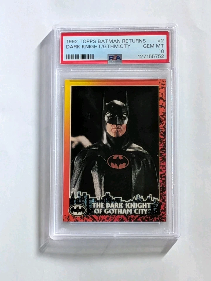 1992 Topps BATMAN RETURNS #32 BIRTH OF CATWOMAN Michelle Pfeiffer PSA 9 Pop 2 - Image 4 of 4