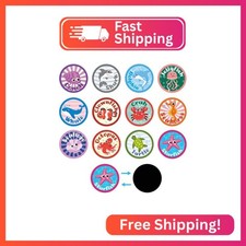 24 Sheets Potty Training Stickers, 12 Patterns Toilet Potty Stickers Color Chang