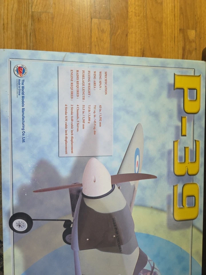 P-39 Airacobra ARF NUEVO EN CAJA Foto 2 de 4