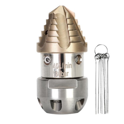 #ad 3 8 Sewer Jetter Nozzle 40 L min for Pressure Washer 360° Rotating $59.98