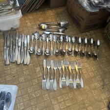 Oneida Community Stainless "Paul Revere" 46pc Silverware Flatware Set