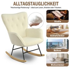 Teddy Plüsch Schaukelstuhl Relaxsessel Lesesessel Schaukelsessel stillstuhl