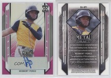 2021 Leaf Metal Draft Pink Rainbow /20 Hedbert Perez #BA-HP1 Auto