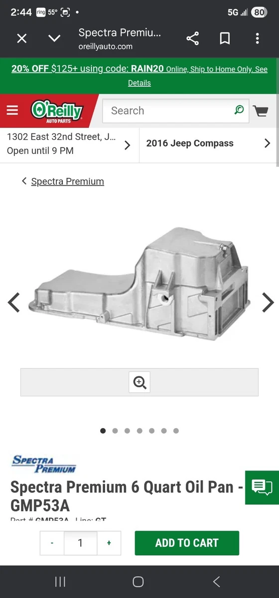 Spectra Premium 6 Quart Oil Pan FP18A | O'Reilly Auto Parts