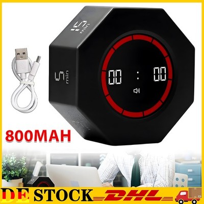 Digital Schwerkraft Flip Timer Pomodoro Timer Sechseck Flip-Uhr Visueller Timer