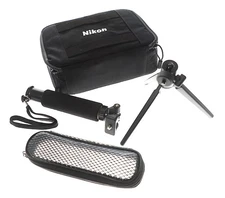 Nikon Key Mission 360 Accessory Kit with bag, tripod, monopod, Manuals, EXC++