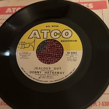 1972 Used 45 Vinyl Donny Hathaway Giving Up / Jealous Guy ATCO Records 45-6884