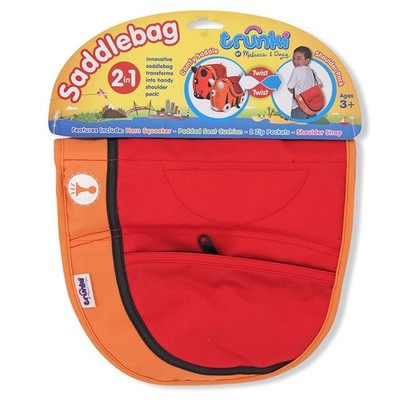 BNWT Melissa & Doug TRUNKI 2-in-1 Saddlebag and Shoulder Pack in Orange & Red
