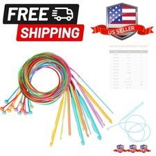 47-inch 120cm Tunisian Crochet Hooks Set with Cable, 12 Sizes from E to O 3....