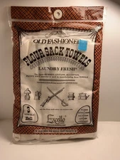 Vtg Flour Sack Towels (3) Laundry Fresh NOS Sealed Prop 80’s