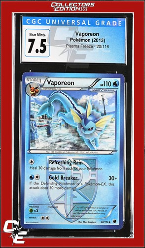 Vaporeon graded CGC 7.5 for sale on eBay