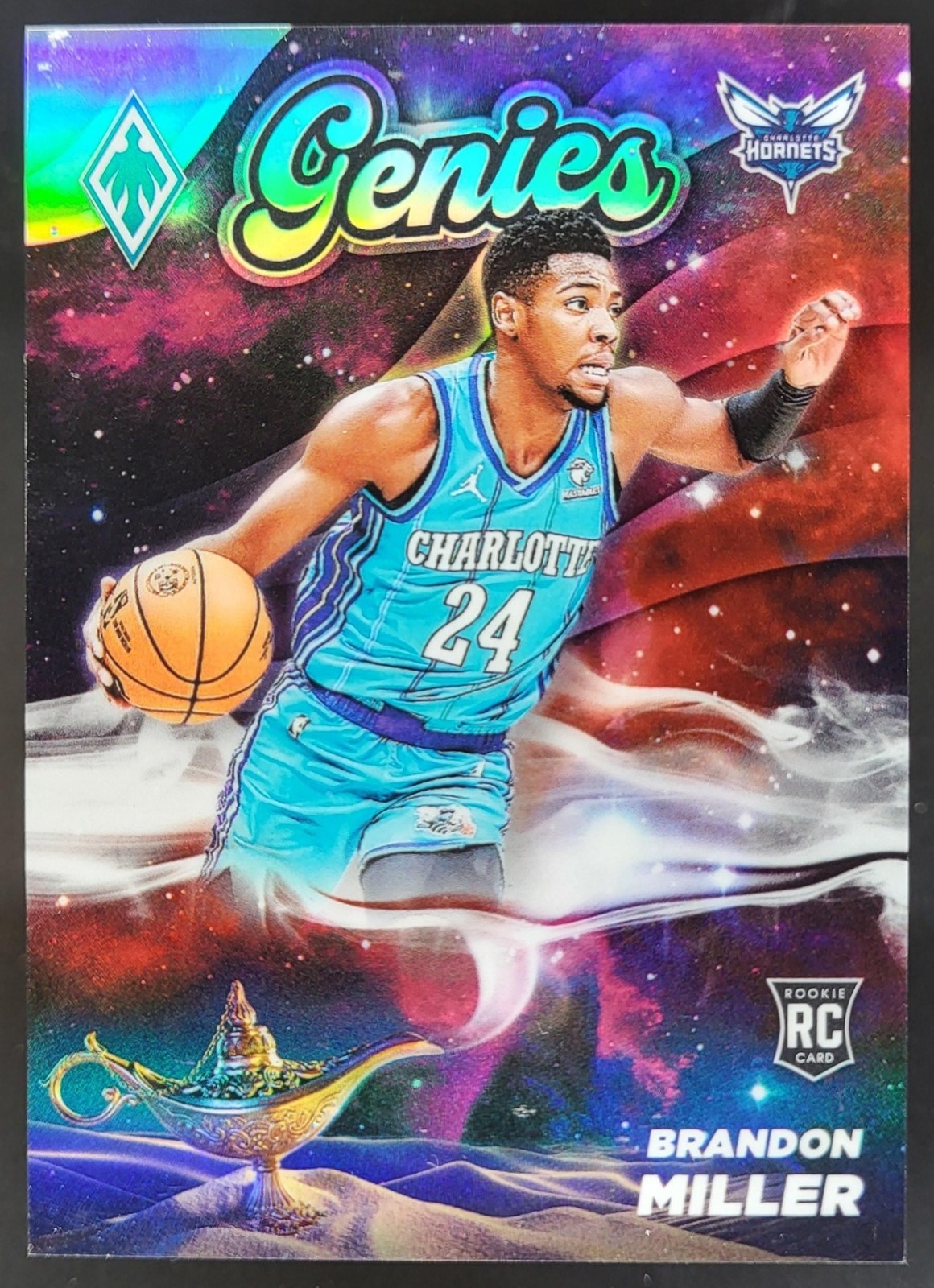 2023-24 Panini Phoenix Brandon Miller Genies #24 Charlotte Hornets LS
