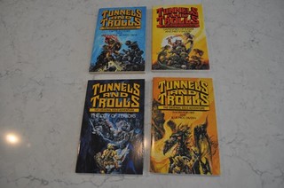 Lot of 4 Tunnels and Trolls Solo Adventure Books Corgi 1986