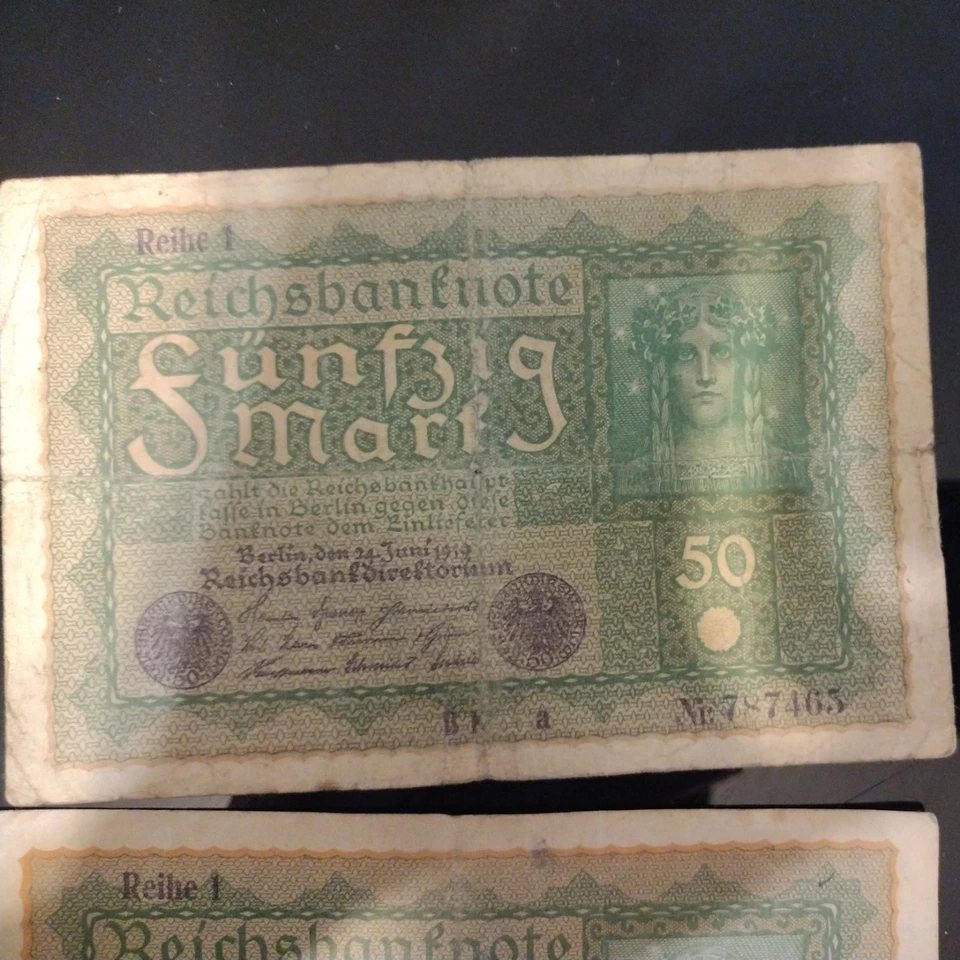 4 * 1919 Germany 50 Mark Note - Image 4 of 4