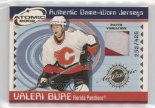 2001-02 Pacific Atomic Game-Worn Jerseys 252/428 Valeri Bure #27 Patch 1r5