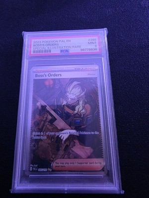 Pokemon Boss's Orders 265/193 SIR Paldea Evolved PSA 9 ENG
