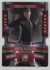 2010 Donruss Elite Extra Edition Rookie Status Red Die-Cut Justin Nicolino e6p