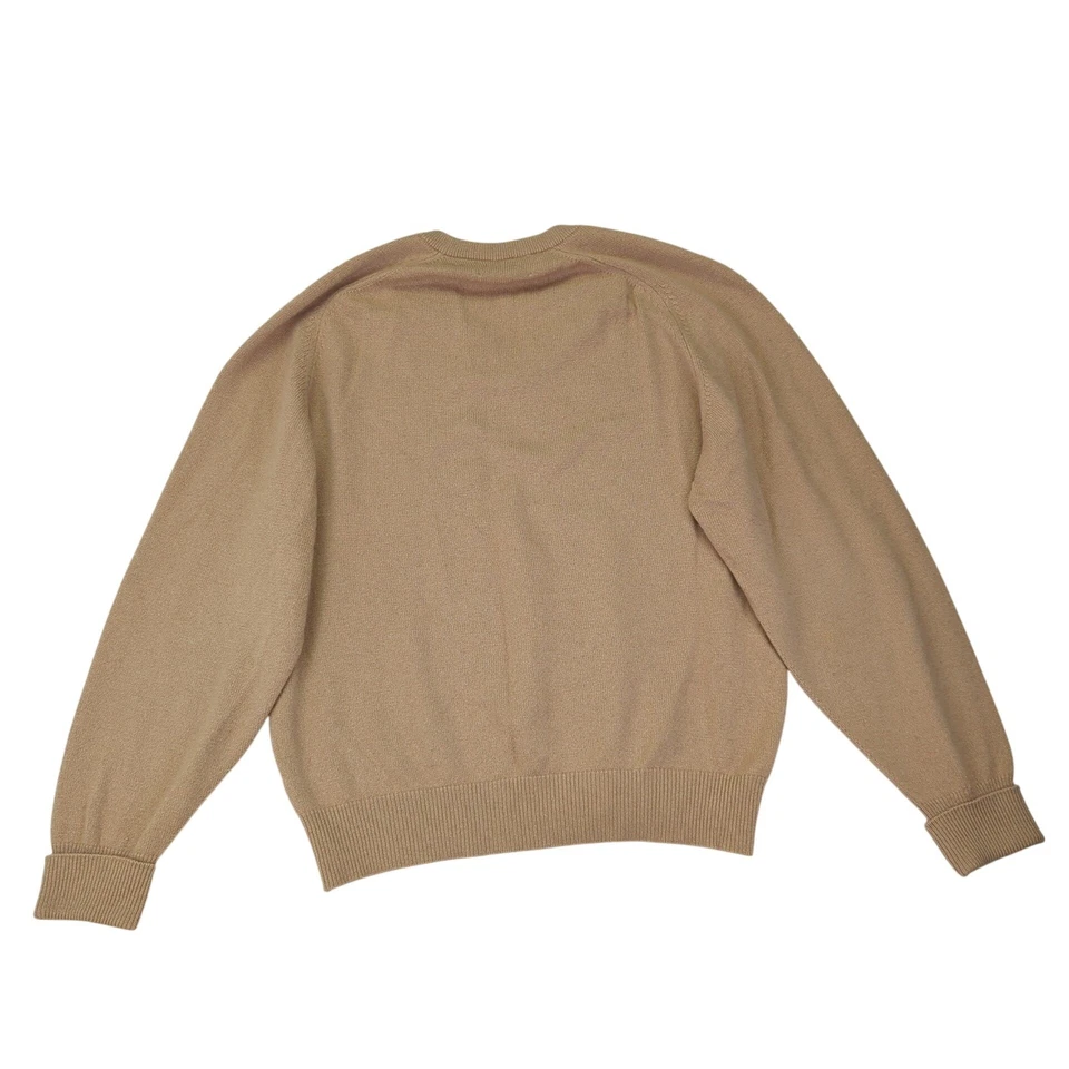 Suéter Pullover Lyle & Scott 100% Cachemira Escocia Para Hombres XL-XXL 48 Cuello en V Camel Foto 2 de 4