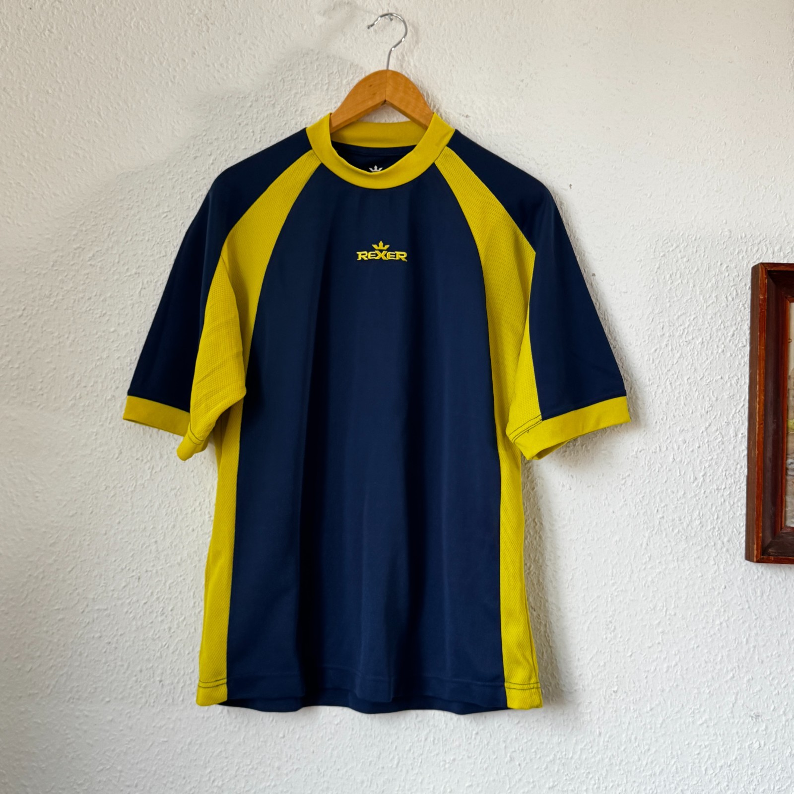 Rexer Italia Vintage Navy & Yellow Team Wear Jersey image 2