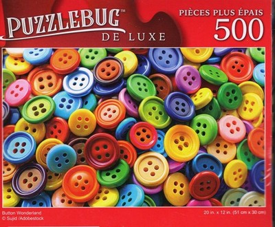Button Wonderland - 500 Pieces Deluxe Jigsaw Puzzle | eBay