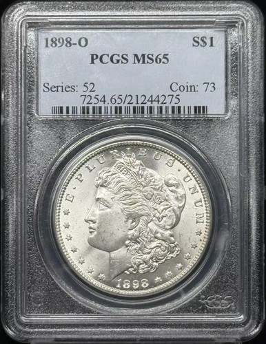 1898 O Morgan Silber Dollar PCGS MS-65 - Bild 1 von 2