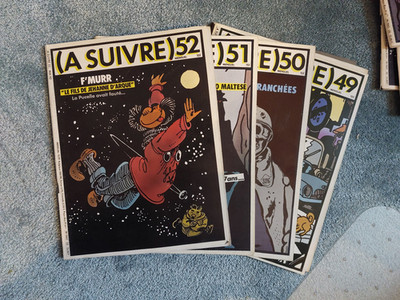Konvolut  4 Hefte  A SUIVRE  N° 49, 50, 51, 52  1982