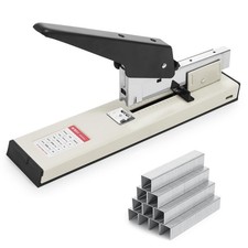 Heavy Duty Stapler with 1000 Staples, 100 Sheet High Capacity, Large Metal Of...