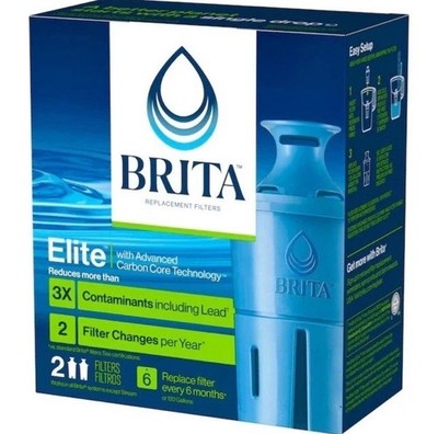 Brita Longlast Replacement Filters for Pitchers Dispensers - 2 Count